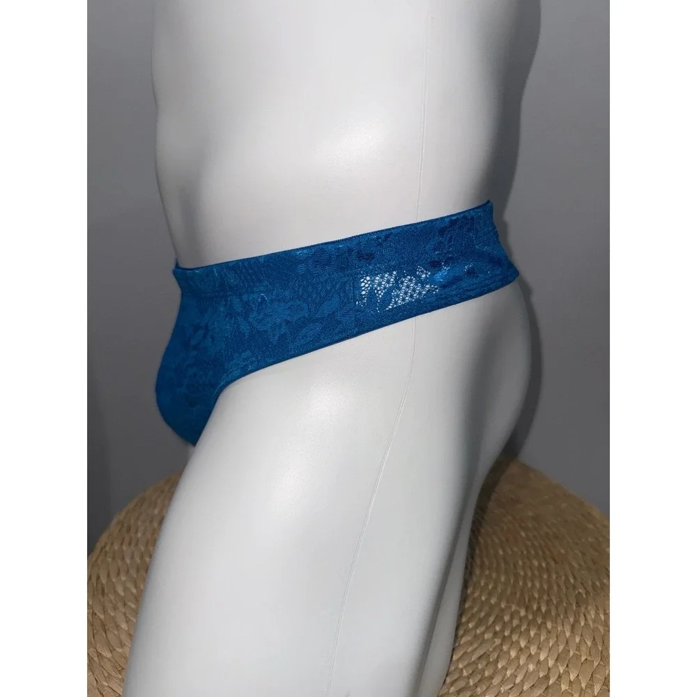 Cosabella Never Say Never Men's Classic G-String Udaipur‎ Blue Lace Thong L